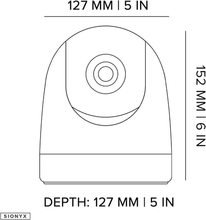 SIONYX C014700 SiOnyx Nightwave Analog Camera, Rugged Ultra-Low Light Night Vision Marine Camera, Flexible Connectivity, Temporary and Permanent Mounting Options, DIY Installation, Gray