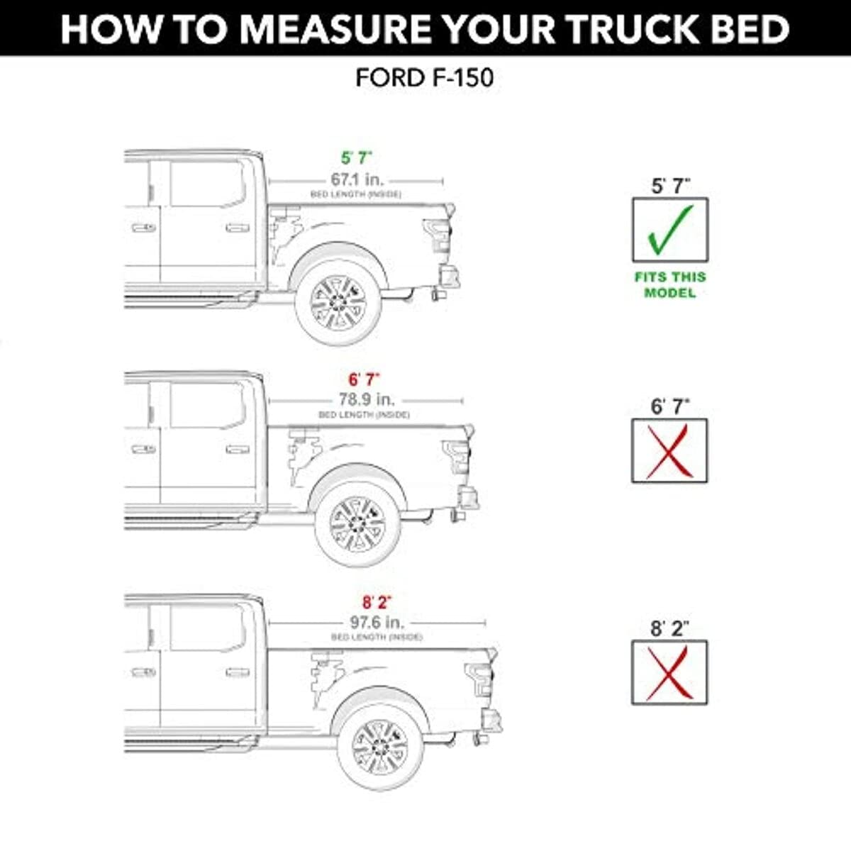 RealTruck UC2208L-YZ RealTruck UnderCover Elite LX One-Piece Truck Bed Tonneau Cover – UC2208L-YZ – Fits 2021 - 2025 Ford F-150 (YZ or Z1 - Oxford White) 5' 7" Bed (67.1")