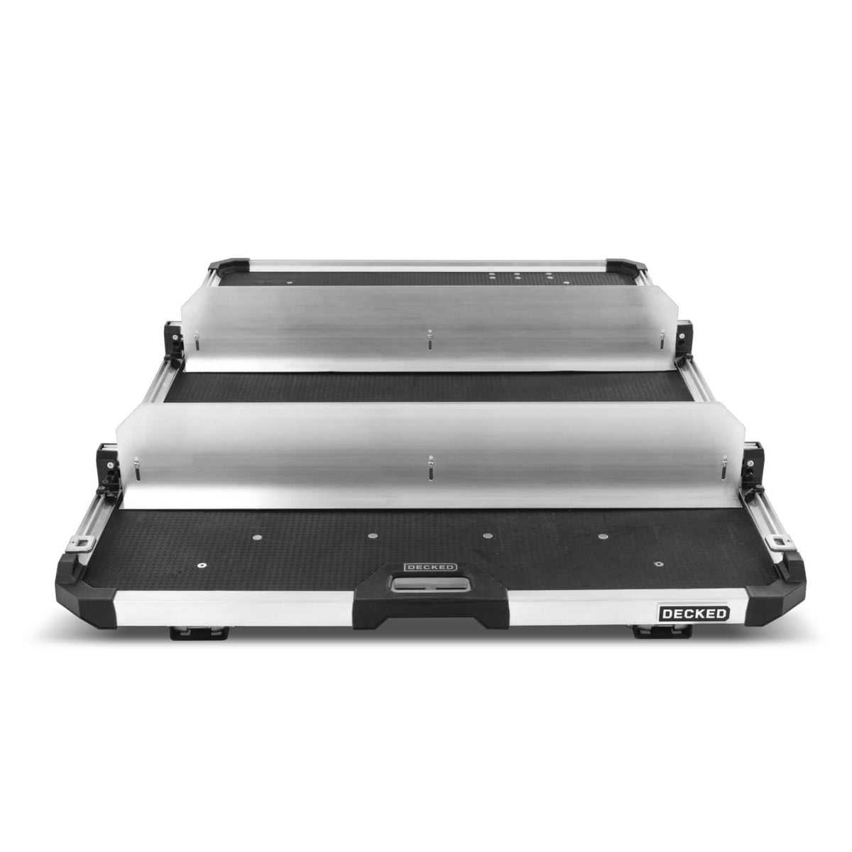 CARGOGLIDE C0064-2DIV48-ALM Double Cross Bar & Tray Divider Kit for 48" CargoGlide 2.0 | Includes 2 Tray Dividers, 2 Cross Bars, 2 Footer Kits & 2 Hardware Kits | for Full-Size Truck Only