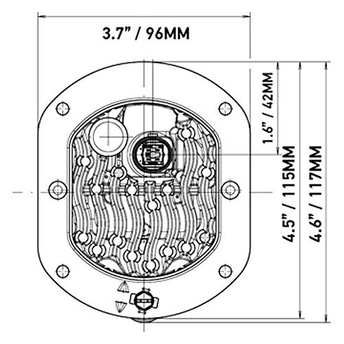 Hella 011988011 HLMP 90MM LED FOG/DRL/PO FCF MV ECE/SAE
