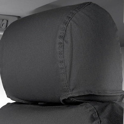 COVERCRAFT SS3305PCCH Covercraft Custom-Fit Front Bench SeatSaver Seat Covers - Polycotton Fabric, Charcoal Black