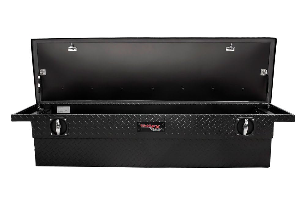 TRAILFX 120693CR Crossover Low Profile, Single Lid, Diamond Tread, Matte Black, Aluminum