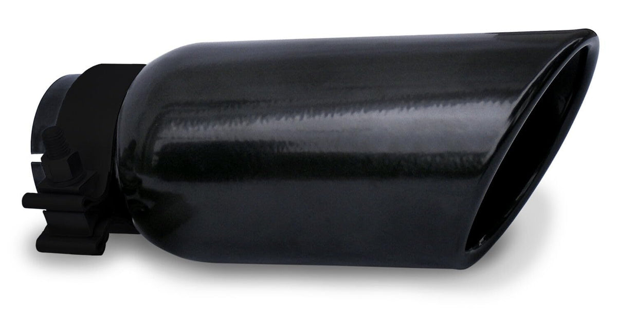 GO RHINO GRT234410B Go Rhino Exhaust Tip | Stainless Steel, Black | GRT234410B | Fits 2 ¾" Diameter Exhaust Tubes