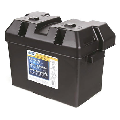 CAMCO 55372 Camco Large Battery Box with Straps and Hardware - Group 27, 30, 31 |Safely Stores RV, Automotive, and Marine Batteries | Measures Inside 7-1/4" x 13-1/4" x 8-5/8" | (55372)