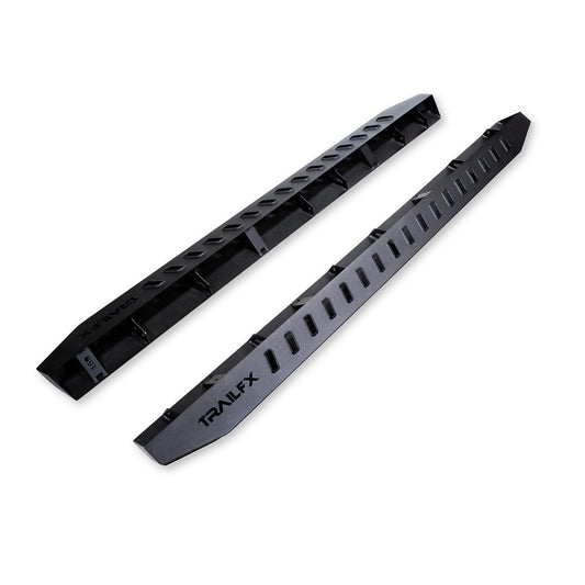 TRAILFX ORB001 TrailFX Overland Running Board Fits Ford Bronco 4 Door 2021-2025 Matte Black Powder Coated Steel Bolt On Set of 2 Nerf Bars TrailFX ORB001