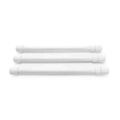 CAMCO 44063 Camco 17" RV Refrigerator Bar - Holds Food and Drinks in Place During Travel and Helps Stop Messy Spills - Spring Loaded and Extends 10-inches to 17-inches - 3 Pack -White (44063)