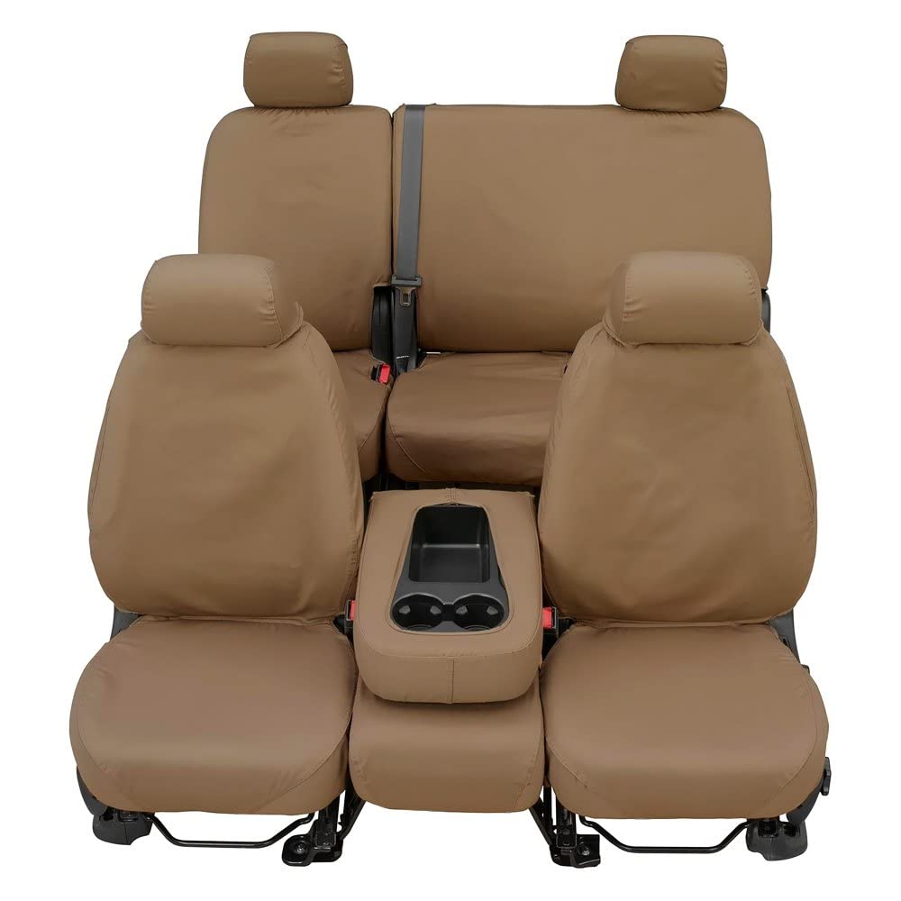 COVERCRAFT SS3473PCTP Covercraft Polycotton Seat Saver Custom Seat Covers, Taupe