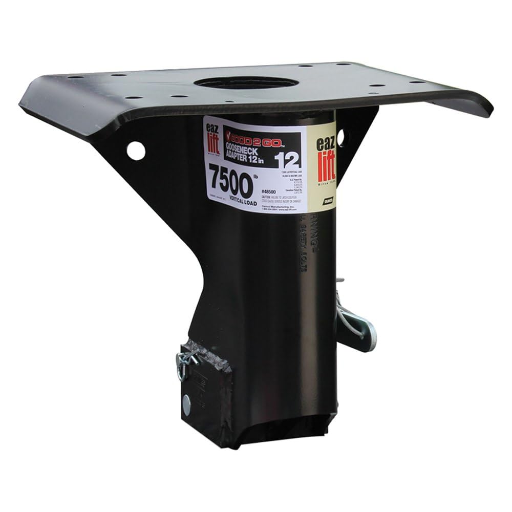 CAMCO 48500 CAMCO 48500 GOOSENECK ADAPTER- 12', Converts Most Standard Fifth-Wheel Trailers To A Gooseneck Trailer; 12 Inch Height
