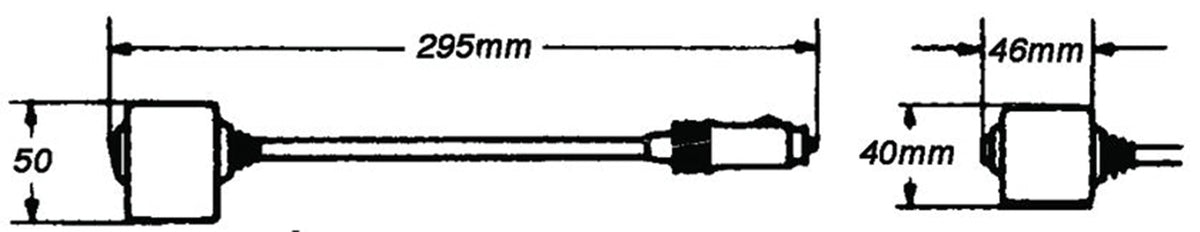 Hella 004532171 '4532 Series' 12" 12V DC Fixed Mount Flexible