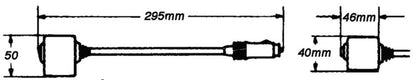 Hella 004532171 '4532 Series' 12" 12V DC Fixed Mount Flexible
