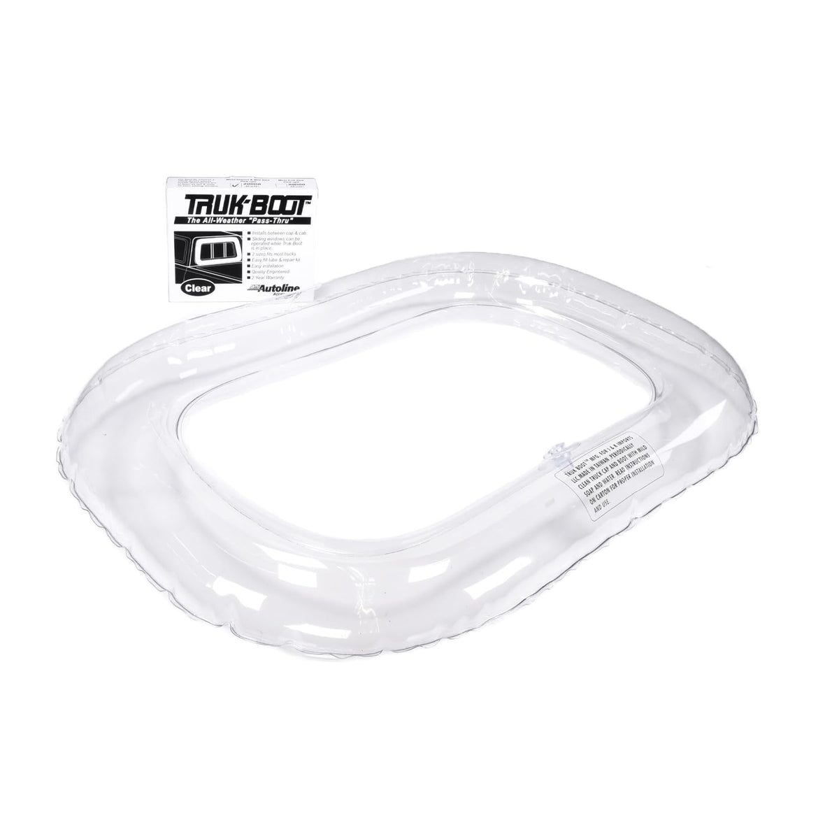 TRAILFX 20000 TrailFX 20000 Inflatable Camper to Rear Window Seal Truck Boot Clear PVC Truck Boot 20 x 13 Inch Fills Cab to Camper Gaps Up to 3 Inches