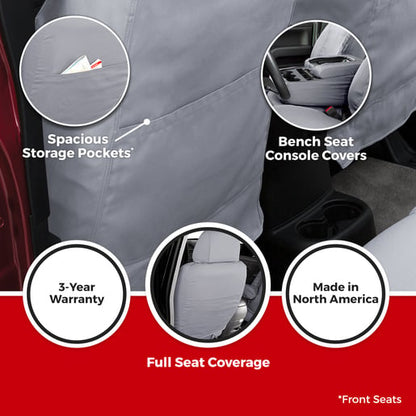 Covercraft SS3508PCGY Polycotton SeatSaver Custom Seat Covers
