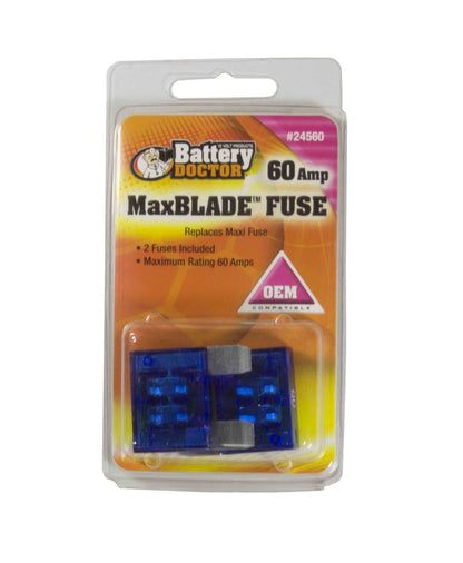 WIRTHCO 24560 WirthCo 24560 Battery Doctor 60 Amp MaxBlade Fuse, Blue, 2 Pack