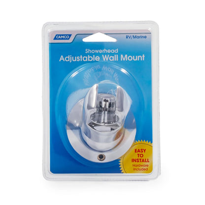 CAMCO 43719 Camco 43719 Adjustable RV Shower Head Wall Mount (Chrome Colored)