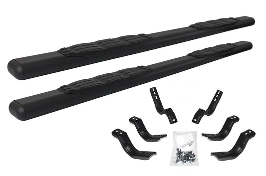GO RHINO 105418087T Go Rhino 5" Oval 1000 Series Sidesteps & Brackets – Galvanized Steel, Textured Black – 105418087T – Fits 1999-2016 Ford F-250, F-350 Super Duty Crew Cab Pickup
