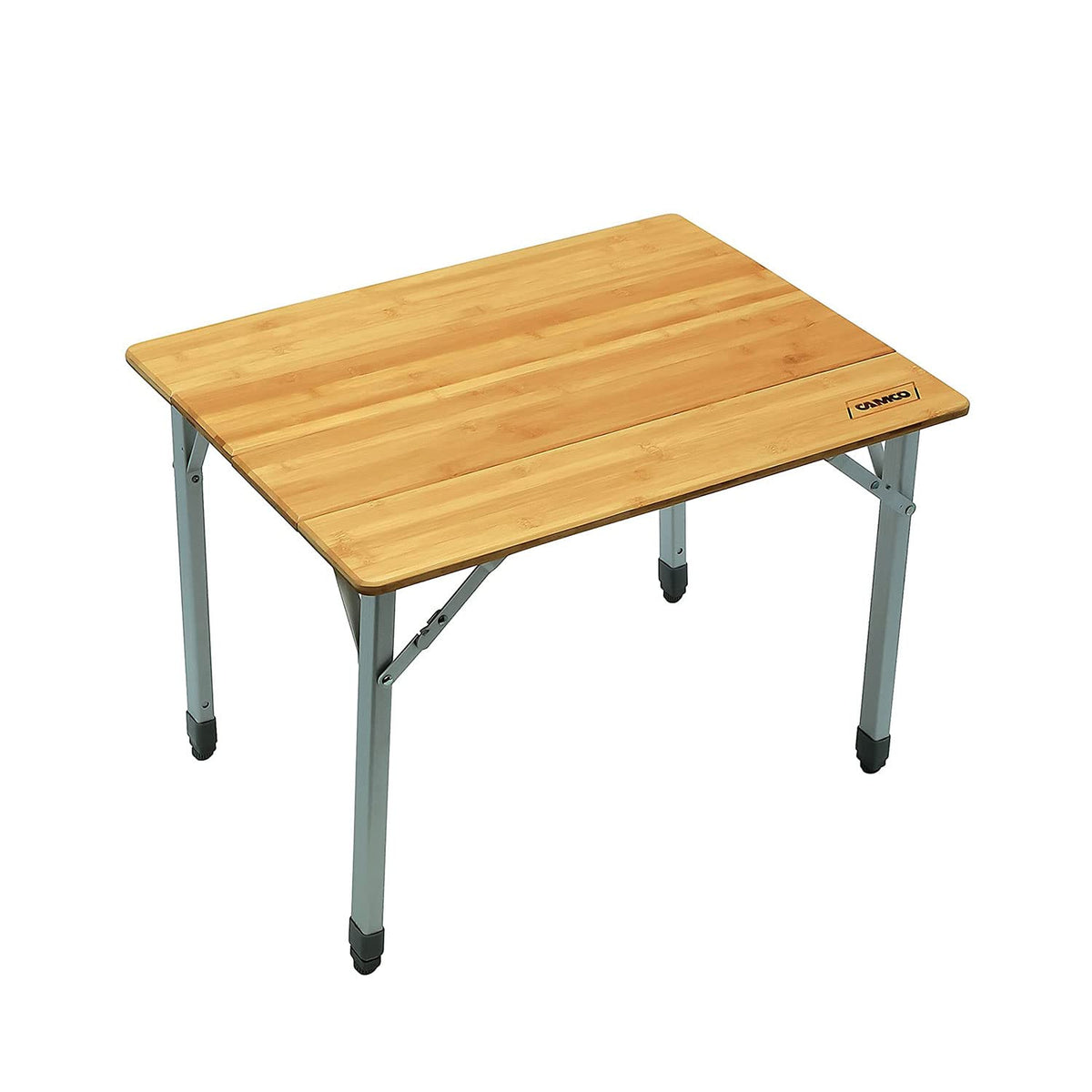 CAMCO 51895 Camco Bamboo Folding Camping Table with Aluminum Legs - Natural Bamboo Top Measures 25 ½ x 19 ¾-inches & Supports Up to 85lbs - Lightweight for Added Portability & Includes Storage Bag (51895)