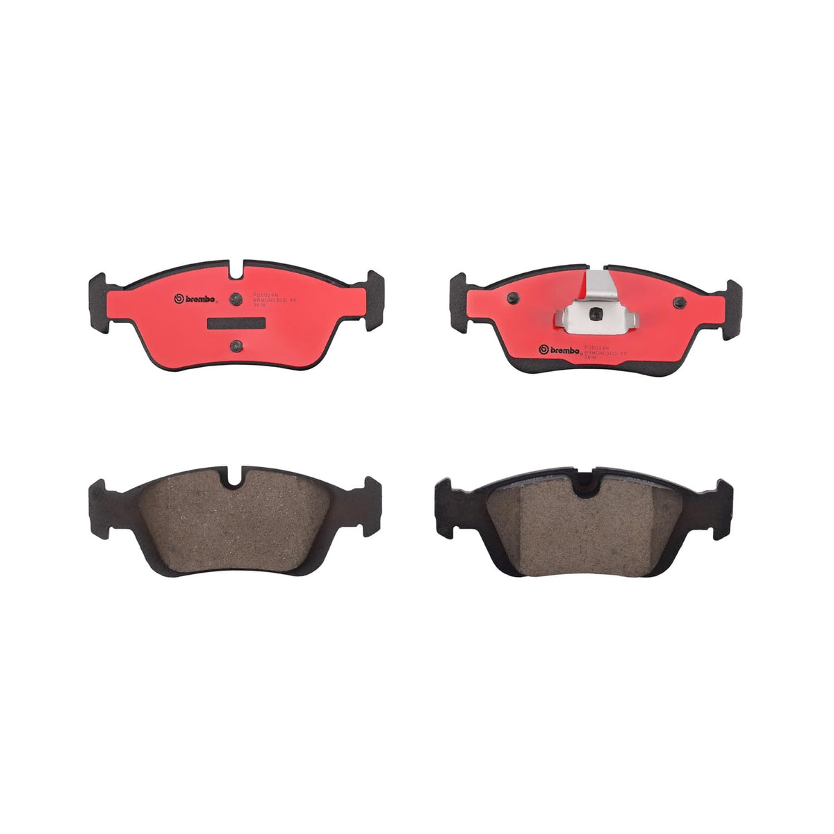 BREMBO P06024N Brembo P06024N Premium Ceramic Front Disc Brake Pad Set ALPINA/BMW/BMW (BRILLIANCE)/WIESMANN OE# 34116761244