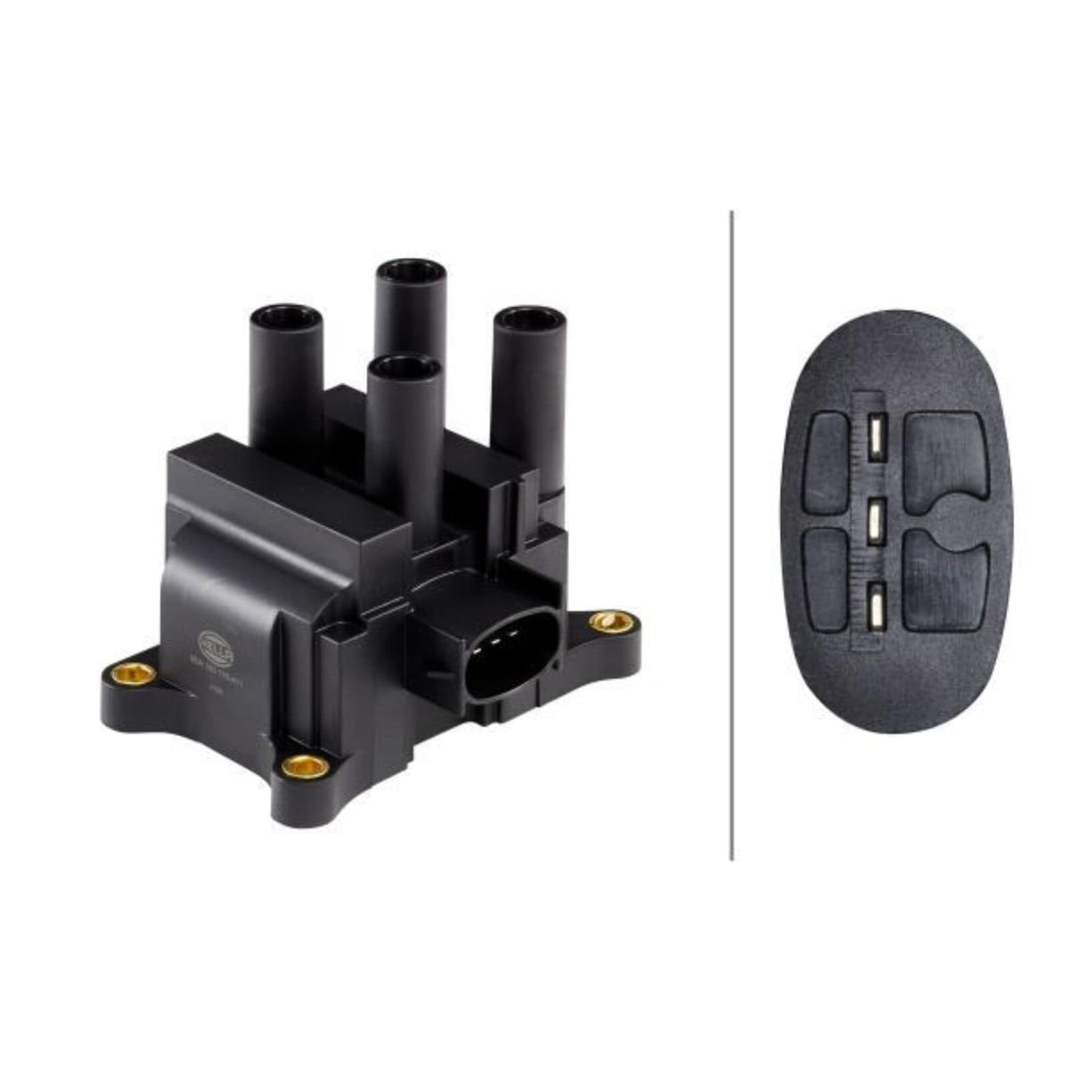 Hella 193175411 Ignition Coil, 3-pin