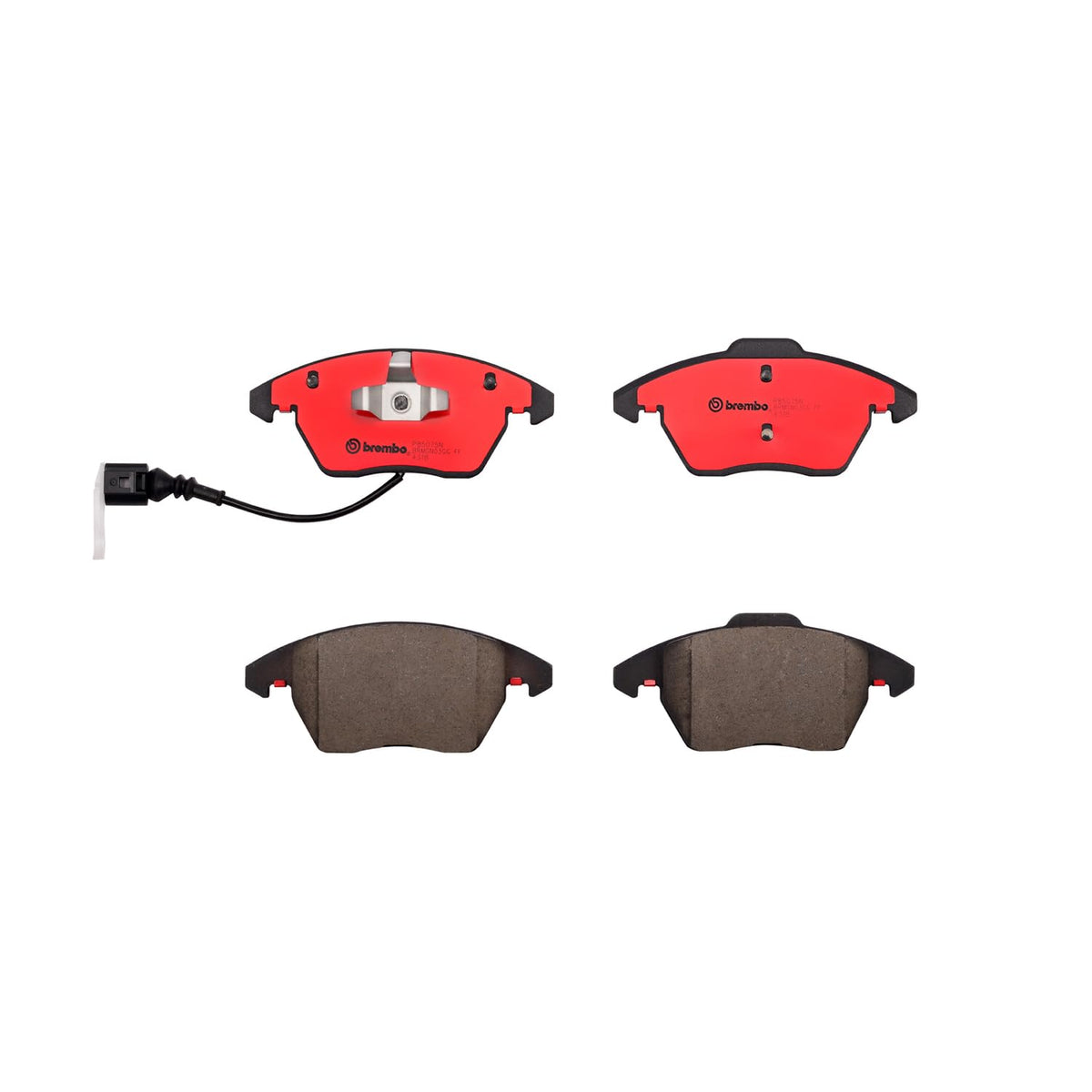 BREMBO P85075N Brembo P85075N Premium Ceramic Front Disc Brake Pad Set AUDI/SEAT/SKODA/SPYKER/VW/VW (FAW) OE# 1K0698151C