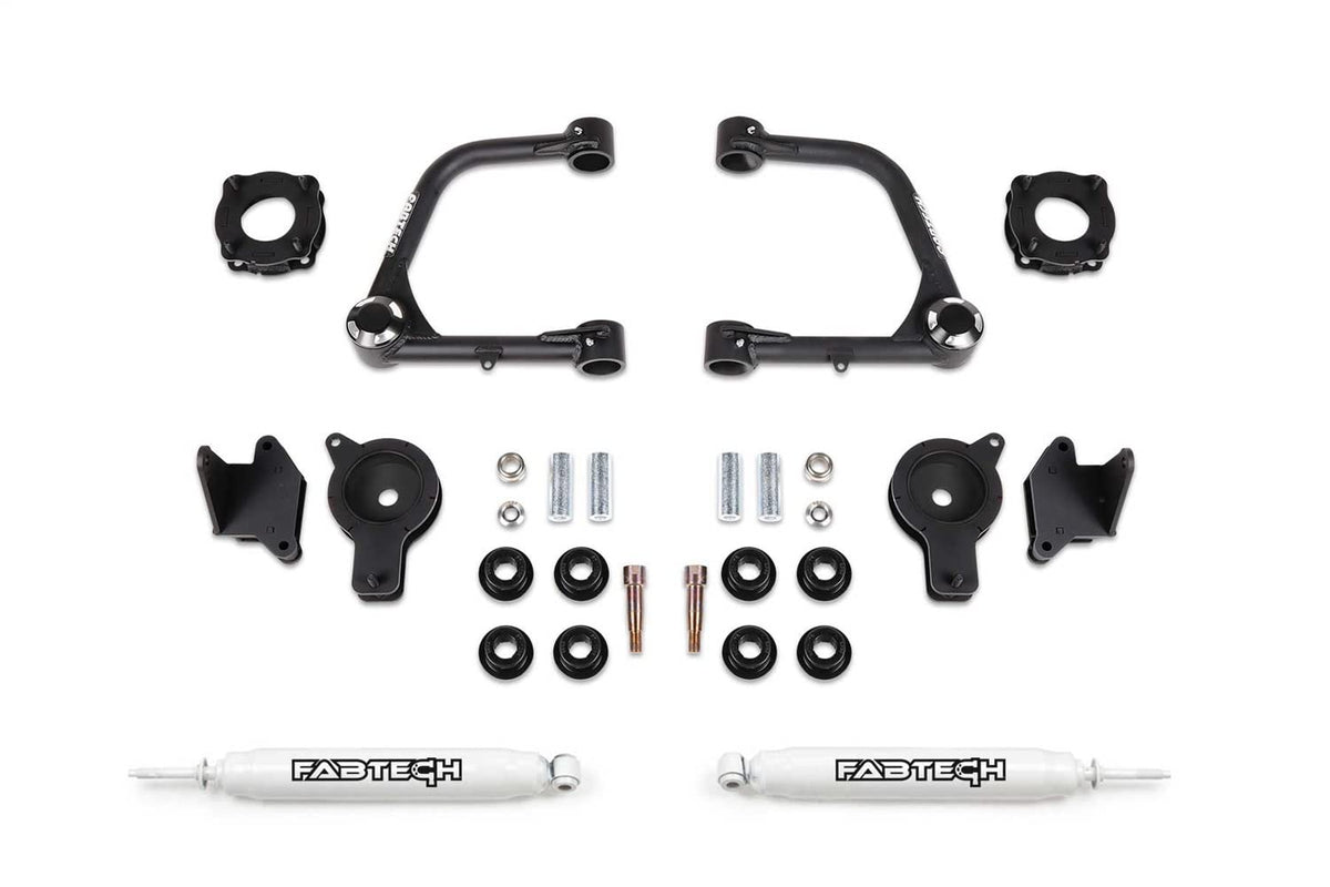 FABTECH K7089 Fabtech 3 UCA KIT W/UNIBALLS & FR SHK SPCRS & RR AIR BAG SPCRS & RR PERF SHOCKS 2022 TU K7089