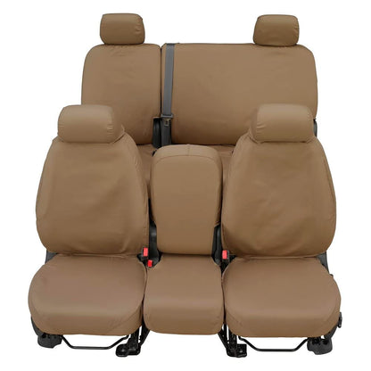 COVERCRAFT SS3355PCGY Covercraft SS3355PCGY Custom-Fit Front Bench SeatSaver Seat Covers - Polycotton Fabric, Grey