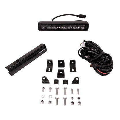 TRAILFX 10SRBKCM TrailFX 10SRBKCM Light Bar 10 Inch Single Row LED 45W Combo Spot and Flood Lights 3780 Raw Lumens Black Aluminum Housing IP67 with Brackets and Installation Hardware