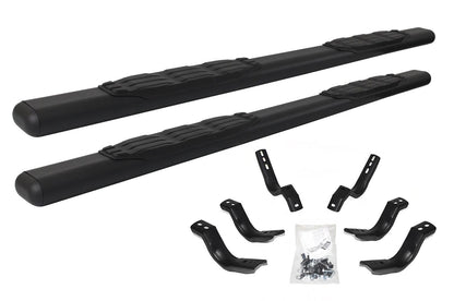 GO RHINO 105449980T Go Rhino 5" Oval 1000 Series Sidesteps & Brackets – Mild Steel, Textured Black – 105449980T – Fits 2019-2024 Ram 1500 Quad Cab Pickup (New Body Style Only. Excludes Classic Body Style)