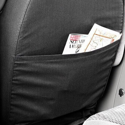 Covercraft SS8489WFGY Waterproof Polyester Seat Saver Custom Seat Covers, Grey