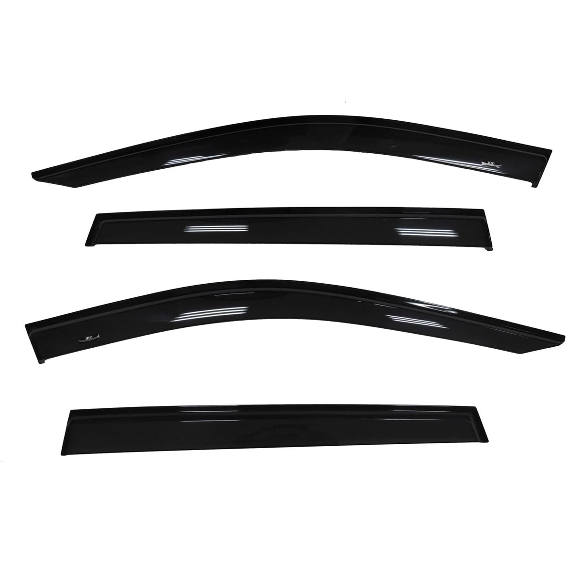 TRAILFX 4255H TRAILFX Rain Guard Tape On Window Vent Visors Acrylic with A Smoke Tint 4 Piece Compatible with RAV4 19- - 4255H
