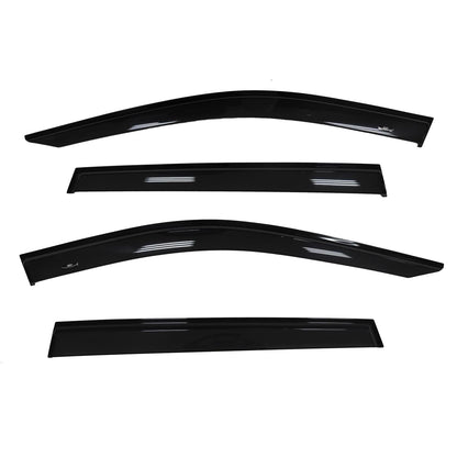 TRAILFX 4255H TRAILFX Rain Guard Tape On Window Vent Visors Acrylic with A Smoke Tint 4 Piece Compatible with RAV4 19- - 4255H