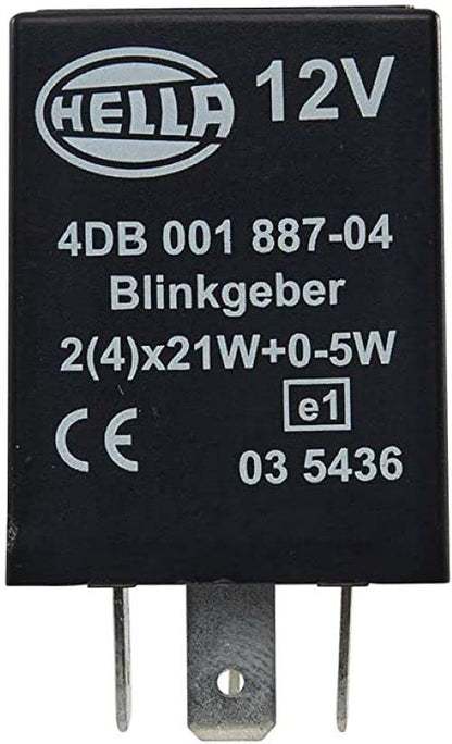 HELLA 003787081 Hella 003787081 Flasher 12V 4 Pin Bkt 10-200W