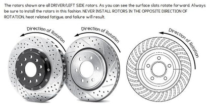 Baer Brakes 2302066 EradiSpeed+ Rear 2-piece Brake Rotors Slotted