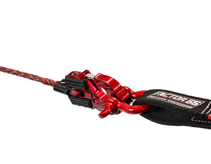 FACTOR 55 00250-01 Factor 55 00250-01 Ultrahook Winch Hook Closed System Shackle Max Load 16,000 lbs ULT Strength Shackle Pin Mount 48,000 lbs Offroad 4x4 Adventure – Red.