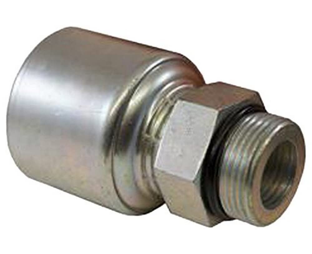 Gates G25120-0610 MegaCrimp Couplings, Male O-Ring Boss, Zinc