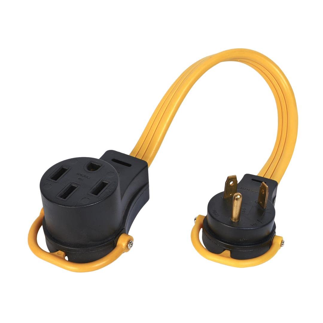 ARCON 14372 Arcon 14372 Generator Pigtail Power Cord 50-Amp Female to 30-Amp Male Flat Wire Adapter, 18-Inch