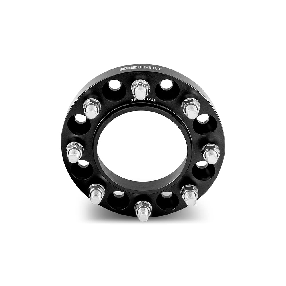 MISHIMOTO BNWS-006-381BK Mishimoto Borne Off-Road 8X165.1 Wheel Spacers, Compatible with RAM Cummins 6.7L, 2019+, 1.5" Thick, Black