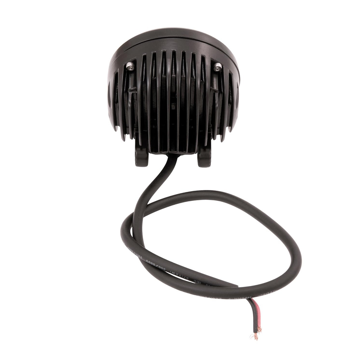 TRAILFX 3RNDF1 TrailFX 3RNDF1 Round Lights LED Utility Work Light 3.5 Inch 18W Flood Beam 1440 Raw Lumens Black Aluminum IP67 and IP69K Pedestal Mount with Bracket and Installation Hardware