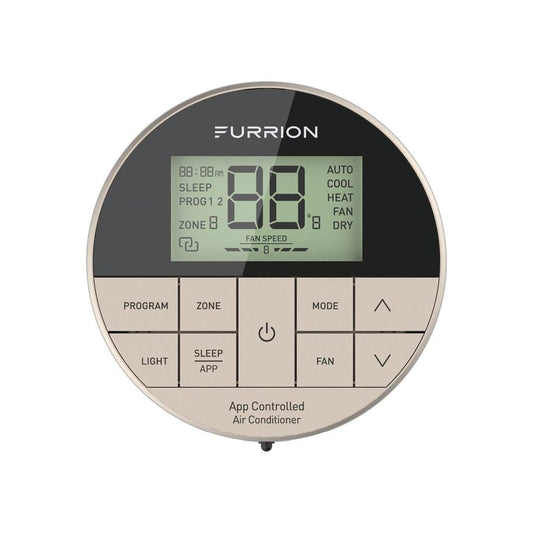 FURRION LLC FACW12APZA Furrion Enhanced Multi-Zone Wall Thermostat with App Control for Chill RV Air Conditioner Systems, Three Fan Speeds, Sleep Function, Auto Restart, LCD Digital Display, Backlight - 2022068580