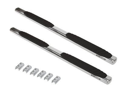 GO RHINO 684404787PS Go Rhino 4" OE Xtreme Sidesteps & Brackets | Stainless Steel, Polished | 684404787PS | Fits 2019 - 2025 Chevrolet Silverado & GMC Sierra 1500, 2500 HD, 3500 HD Crew Cab (See description)
