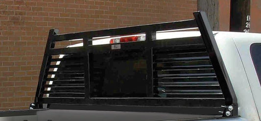 CATTLEMAN CR225BO Cattleman HD CR225BO Headache Rack Half Louvered Powder Coated Black Steel