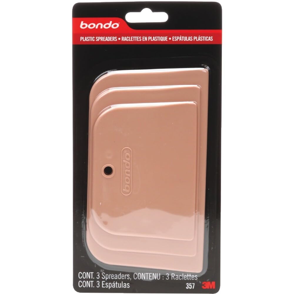 3M 357 Bondo Spreader 3-Pack, 00357, 3 Sizes Per Pack