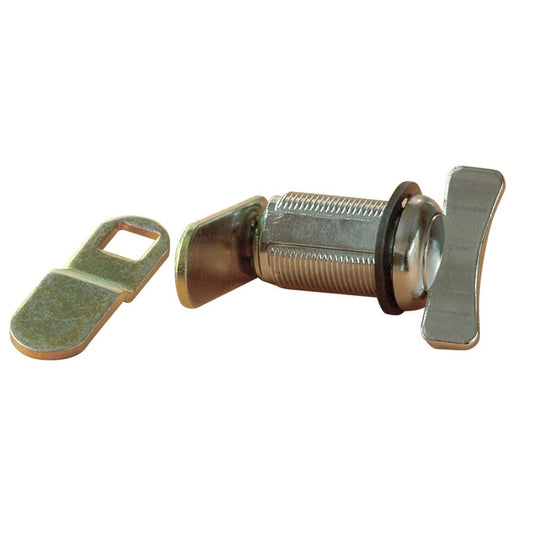 RV DESIGNER L529 RV Designer L529, Non-Locking Compartment Lock, Thumb Turn, Weather Resistant, 1-1/2 inch, Outdoor Hardware, Silver