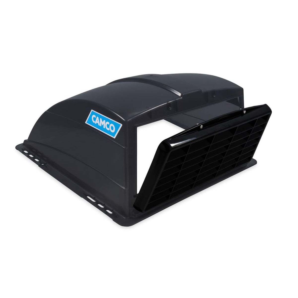 CAMCO 40453 Camco Standard Roof Vent Cover, Opens for Easy Cleaning, Aerodynamic Design, Easily Mounts to RV with Included Hardware-Smoke (40453)