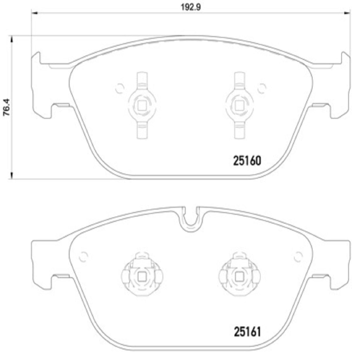 BREMBO P85128 Brembo P85128 Low-Met Front Disc Brake Pad Set AUDI OE# 4H0698151E