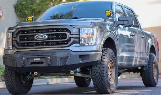 GO RHINO 34398T Go Rhino BR6 Front Bumper – Mild Steel, Textured Black – 24398T – Fits 2021 - 2024 Ford F-150 (Excludes Models with Active Park Assist & Adaptive Cruise Control)