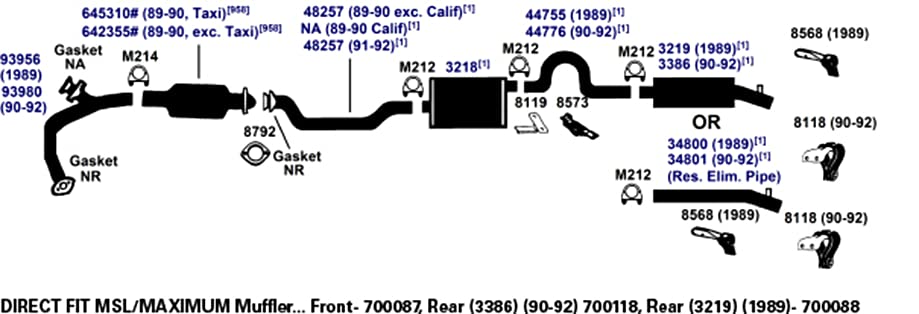 AP EXHAUST 700087 AP Exhaust Products 700087 Exhaust Muffler