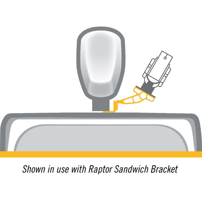 MINN KOTA 1810383 Minn Kota Jack Plate Adapter Bracket for Raptor – Port, 5" Setback, 4" Rise, White