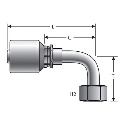 Gates G25179-0810 HYDRAULIC COUPLING-MEGACRIMP