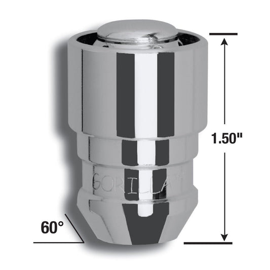 GORILLA 61641 Gorilla Automotive 61641 Acorn Gorilla Guard Locks (14mm x 1.50 Thread Size) - Set of 4
