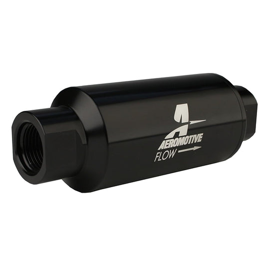 AEROMOTIVE 12324 Aeromotive 100 Micron Inline Fuel Filter - Stainless Steel Element - 12324